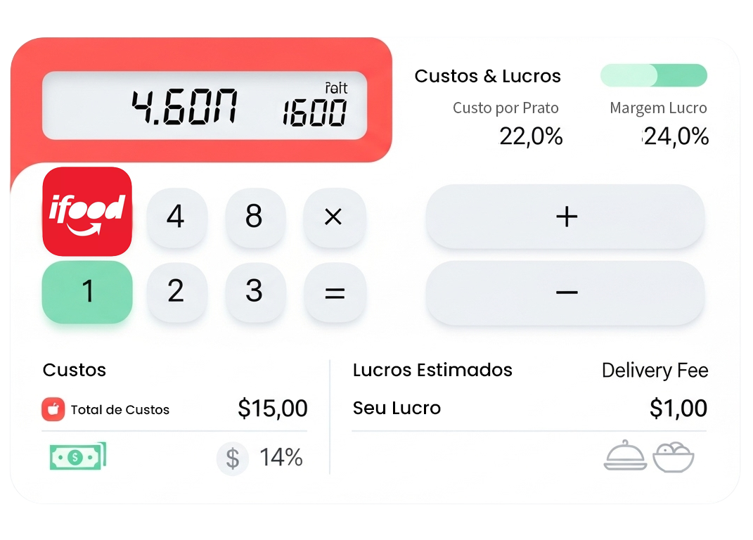 Exemplo de calculadora de custo iFood