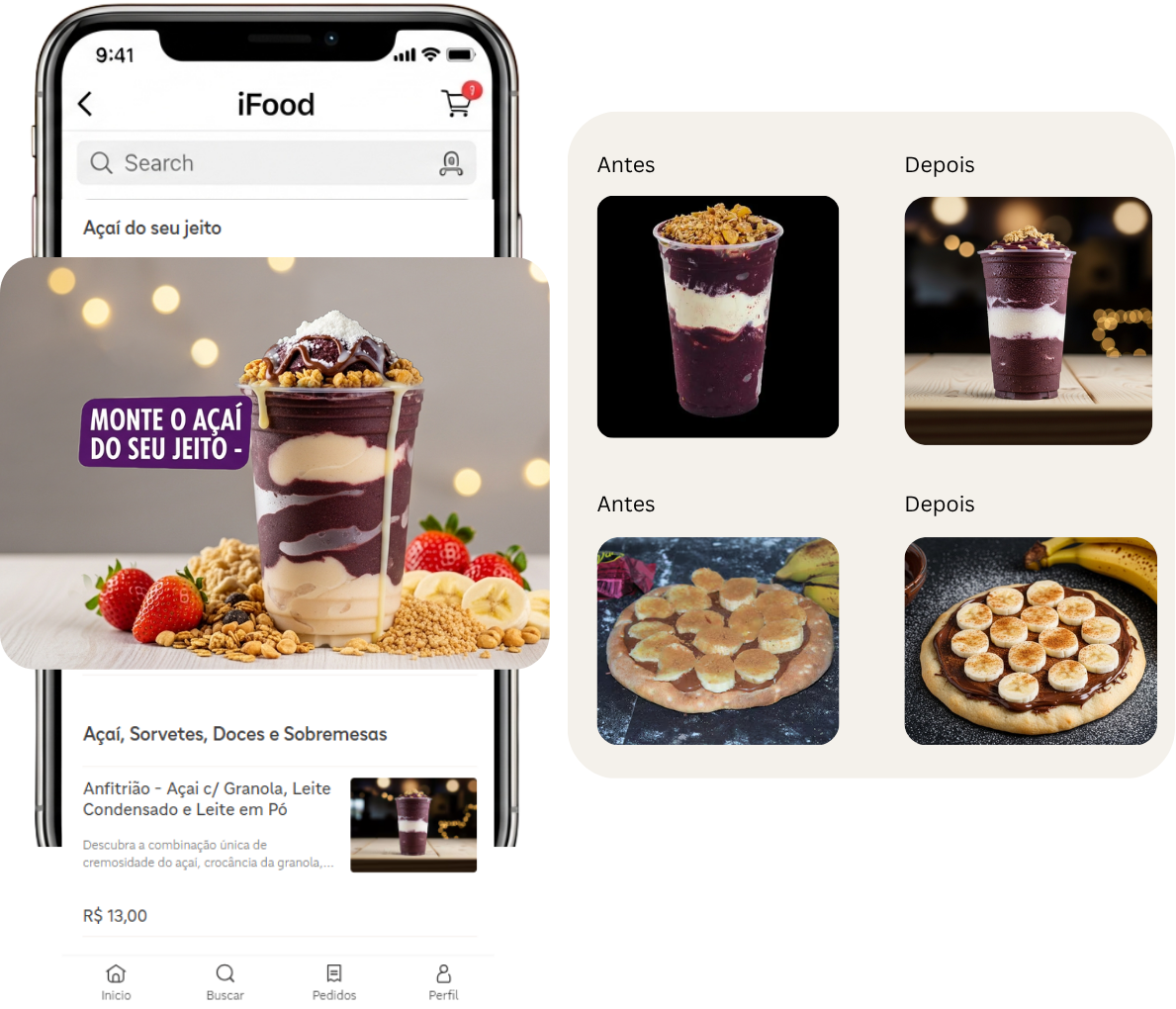 Loja exemplo configurada no iFood com Bossfood